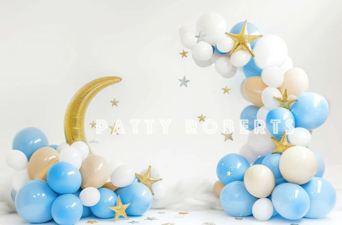 Kate Moon Balloons Cake Smash Backdrop Designed by Patty Robert -UK
