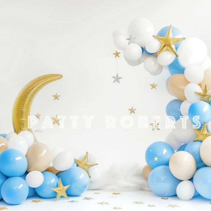 Kate Moon Balloons Cake Smash Backdrop Designed by Patty Robert -UK