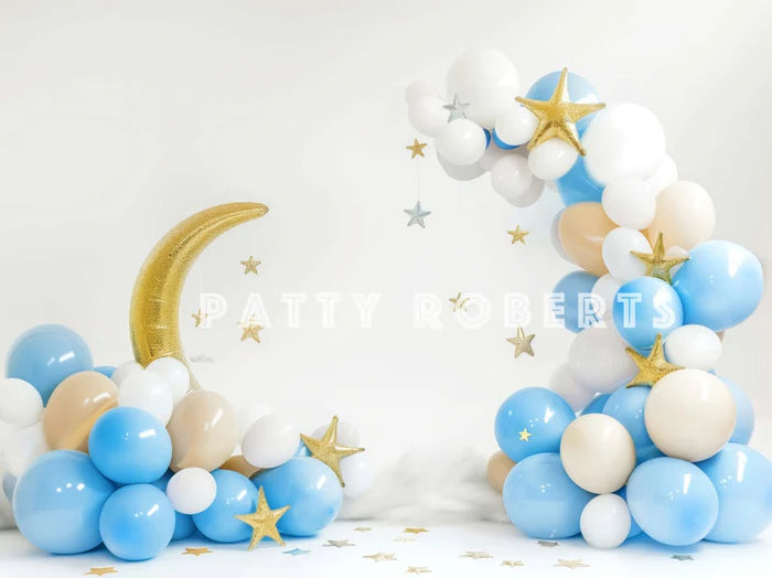 Kate Moon Balloons Cake Smash Backdrop Designed by Patty Robert -UK