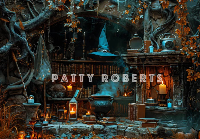 Kate Halloween Witch Cave Backdrop Designed by Patty Robert -UK