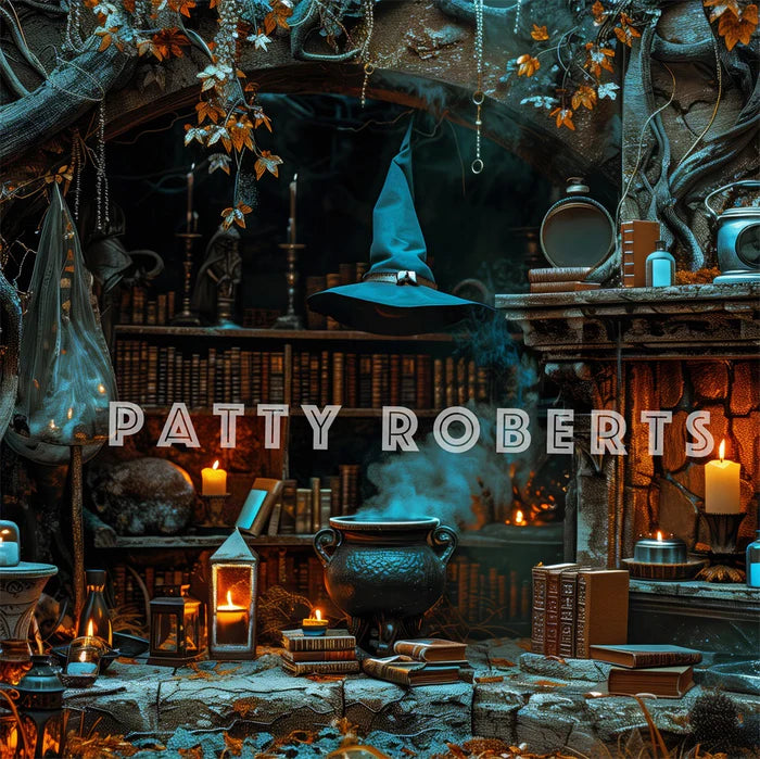 Kate Halloween Witch Cave Backdrop Designed by Patty Robert -UK