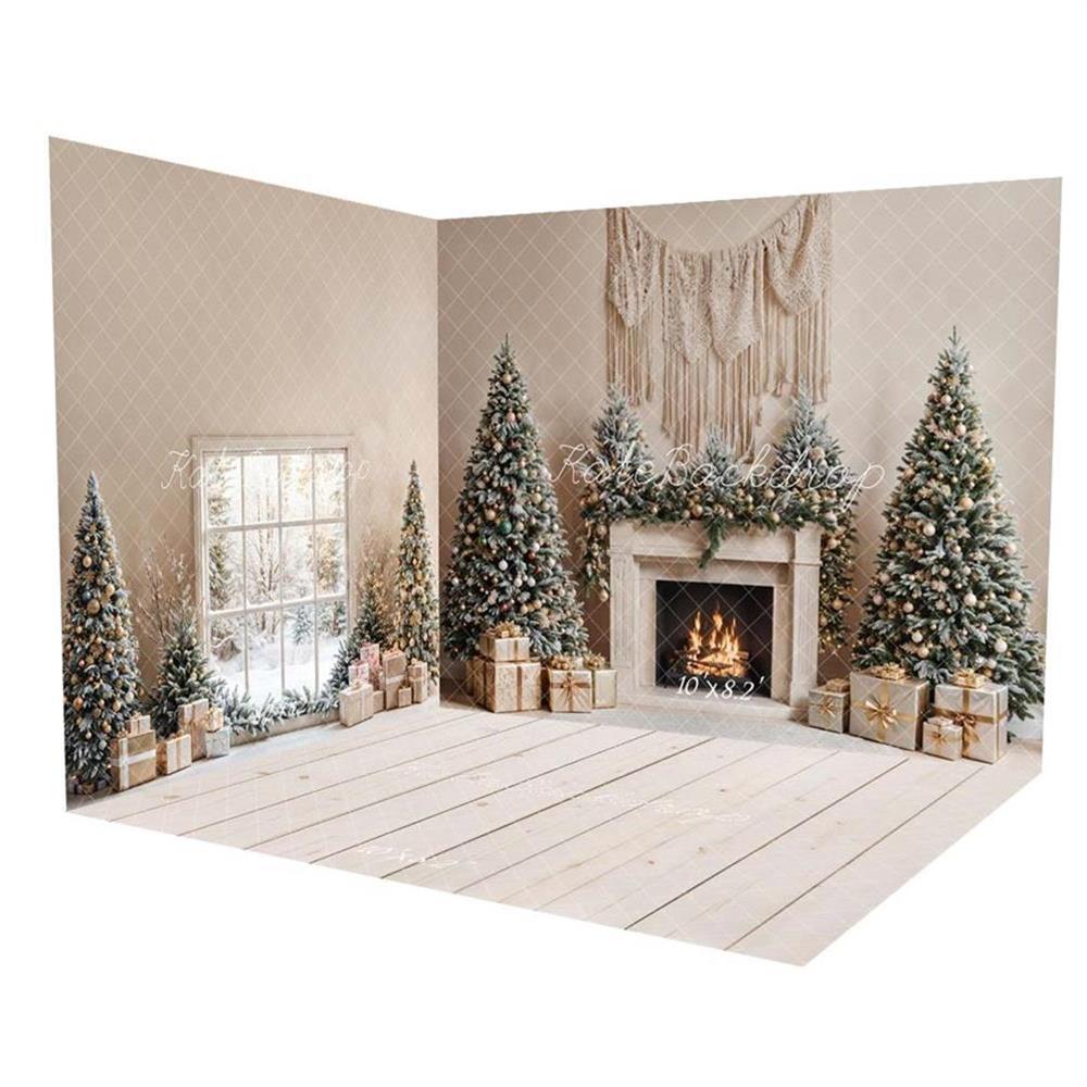 Kate Christmas Tree Fireplace Boho Room Set -UK