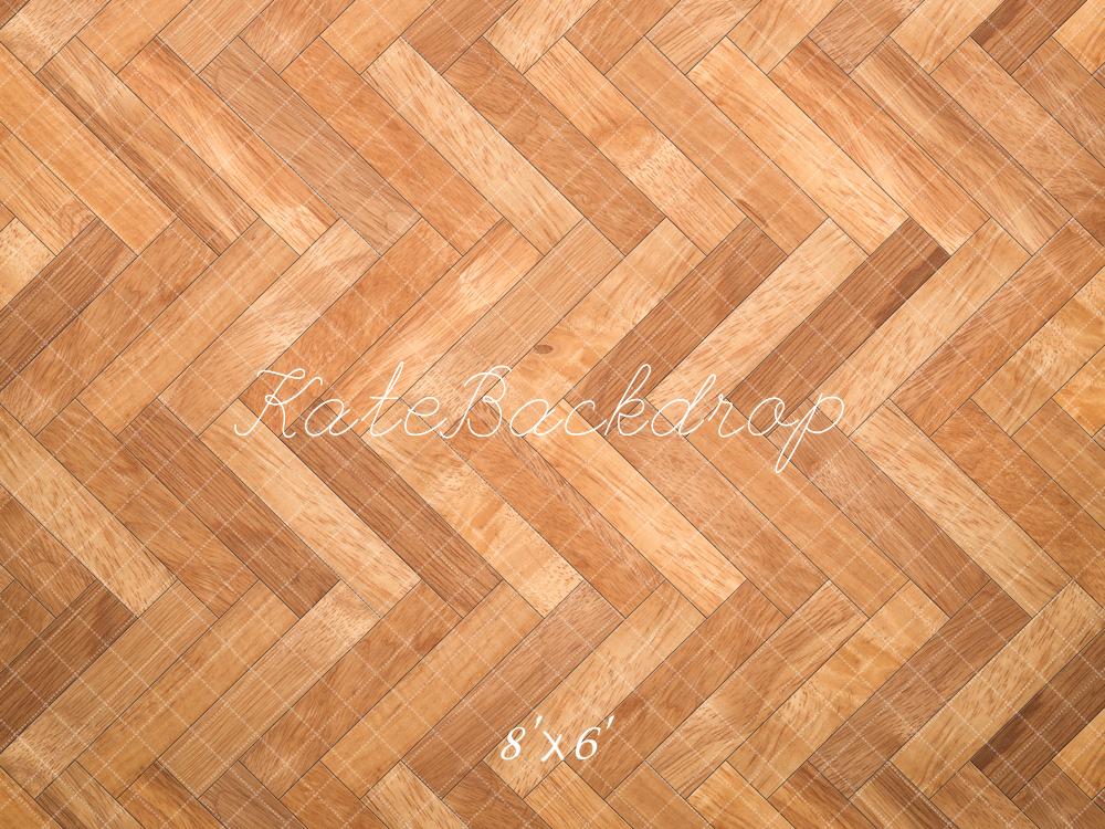 Kate Herringbone Pattern Wooden Floor Backdrop Designed by Kate Image -UK