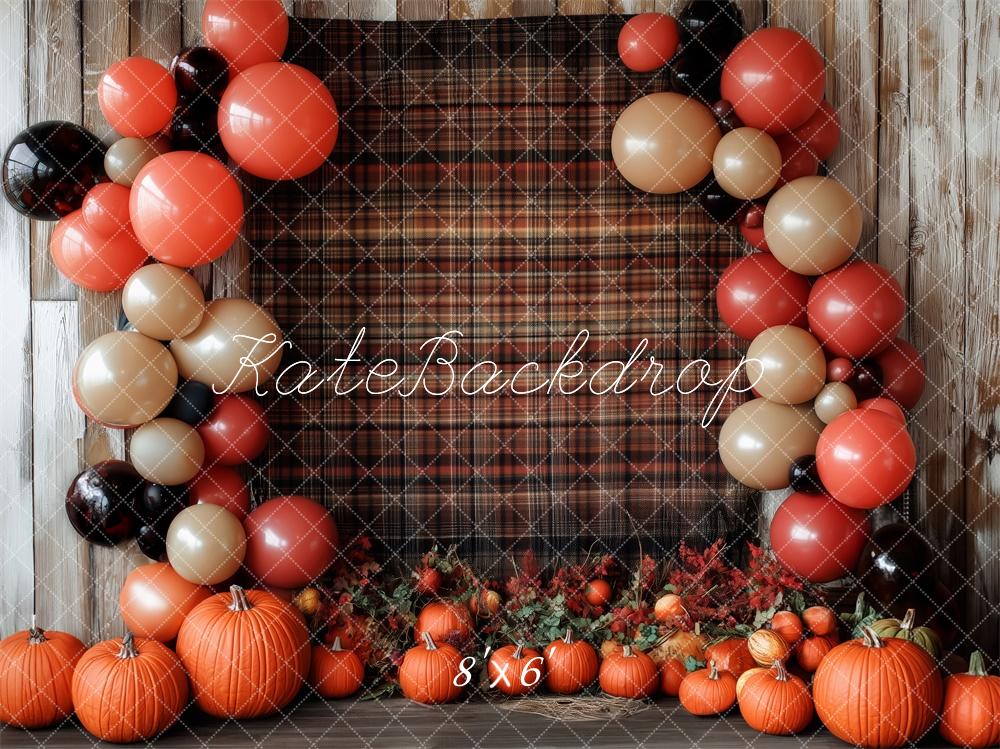 Kate Autumn Pumpkin Balloon Arch Backdrop Designed by Patty Robert -UK