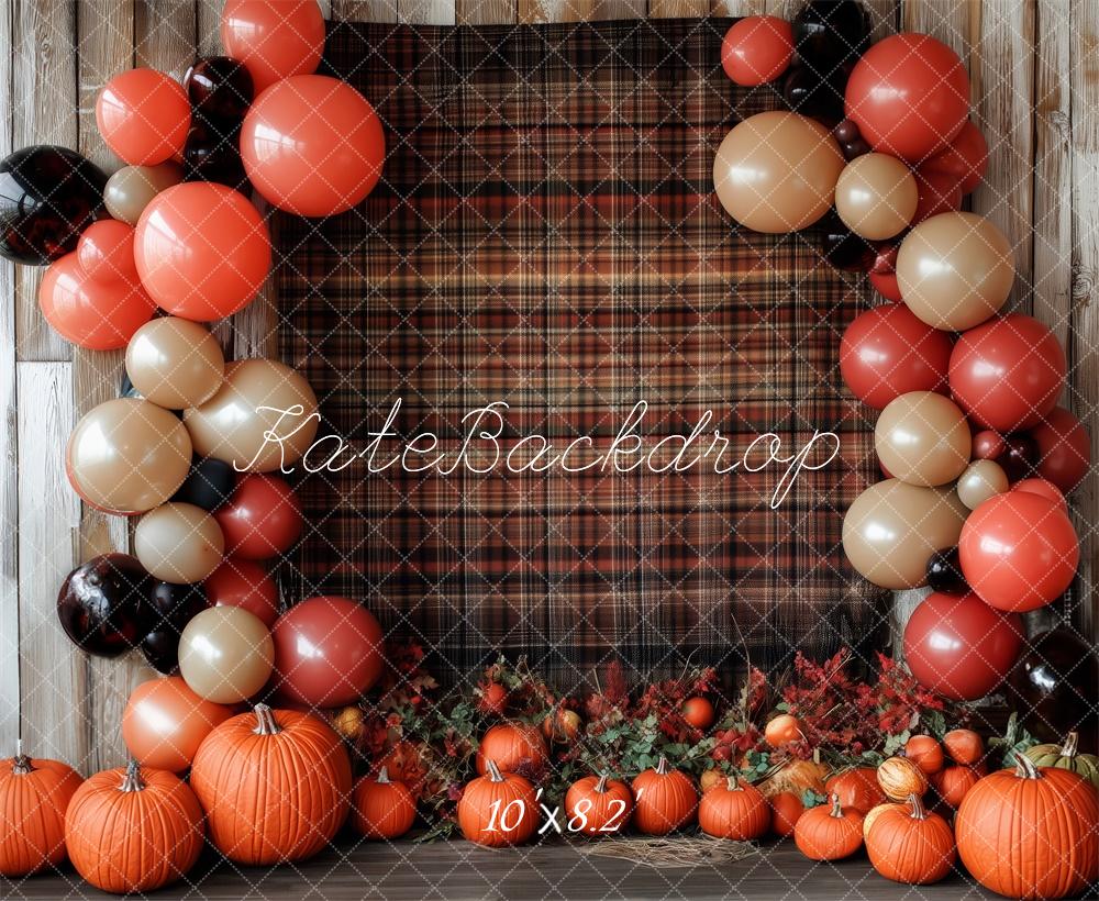 Kate Autumn Pumpkin Balloon Arch Backdrop Designed by Patty Robert -UK