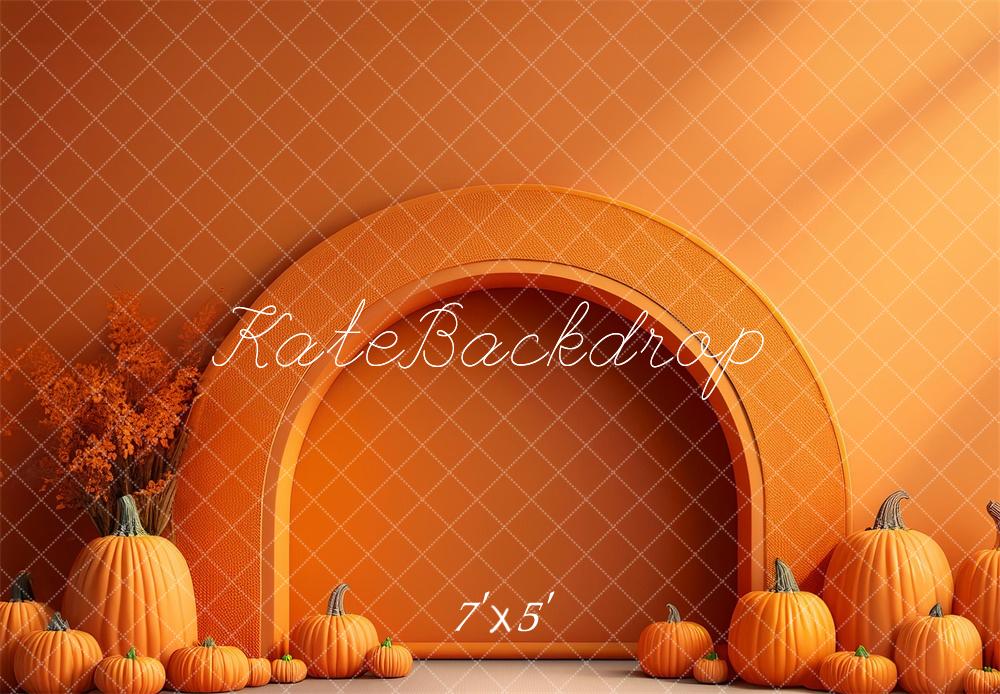 Lightning Deals Kate Fine Art Arch Pumpkin Backdrop Designed by Megan Leigh Photography -UK