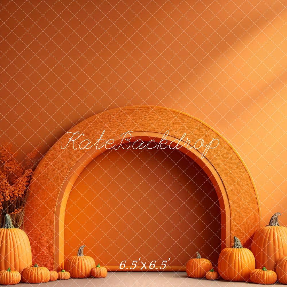 Lightning Deals Kate Fine Art Arch Pumpkin Backdrop Designed by Megan Leigh Photography -UK