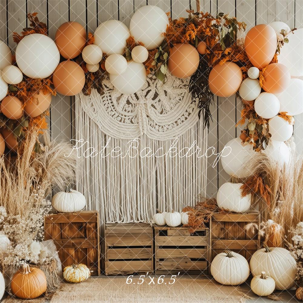 Kate Boho Autumn Pumpkin Balloon Backdrop Designed by Patty Robert -UK