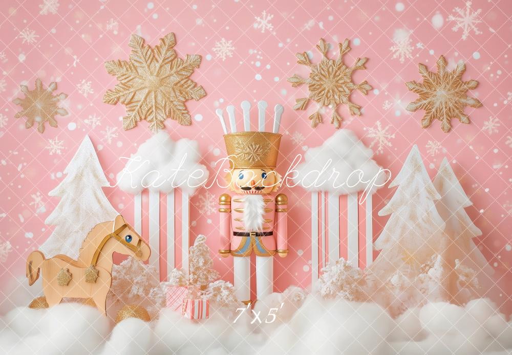 Kate Christmas Nutcracker Pink Wonderland Backdrop Designed by Patty Robert -UK