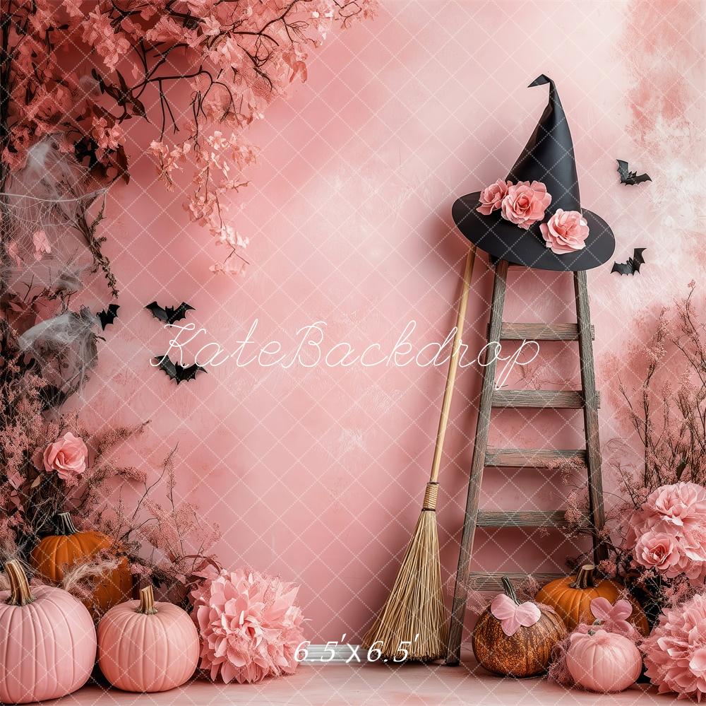 Kate Halloween Pink Witch’s Corner Backdrop Designed by Patty Robert -UK