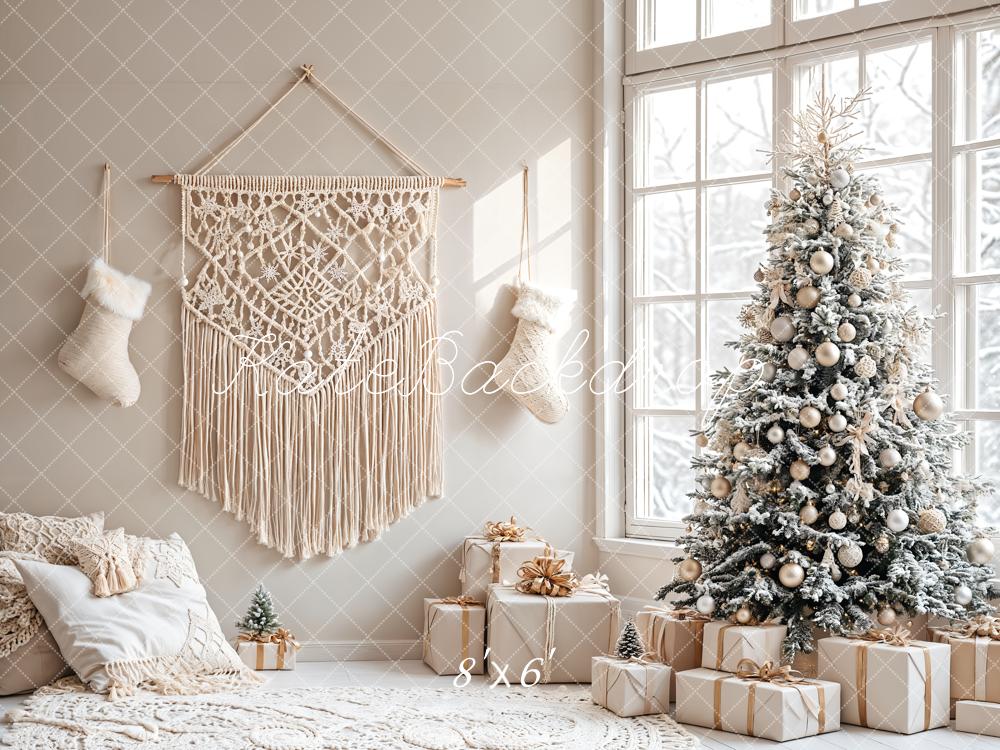 Kate Christmas Tree Boho Living Room Backdrop Designed by Emetselch -UK