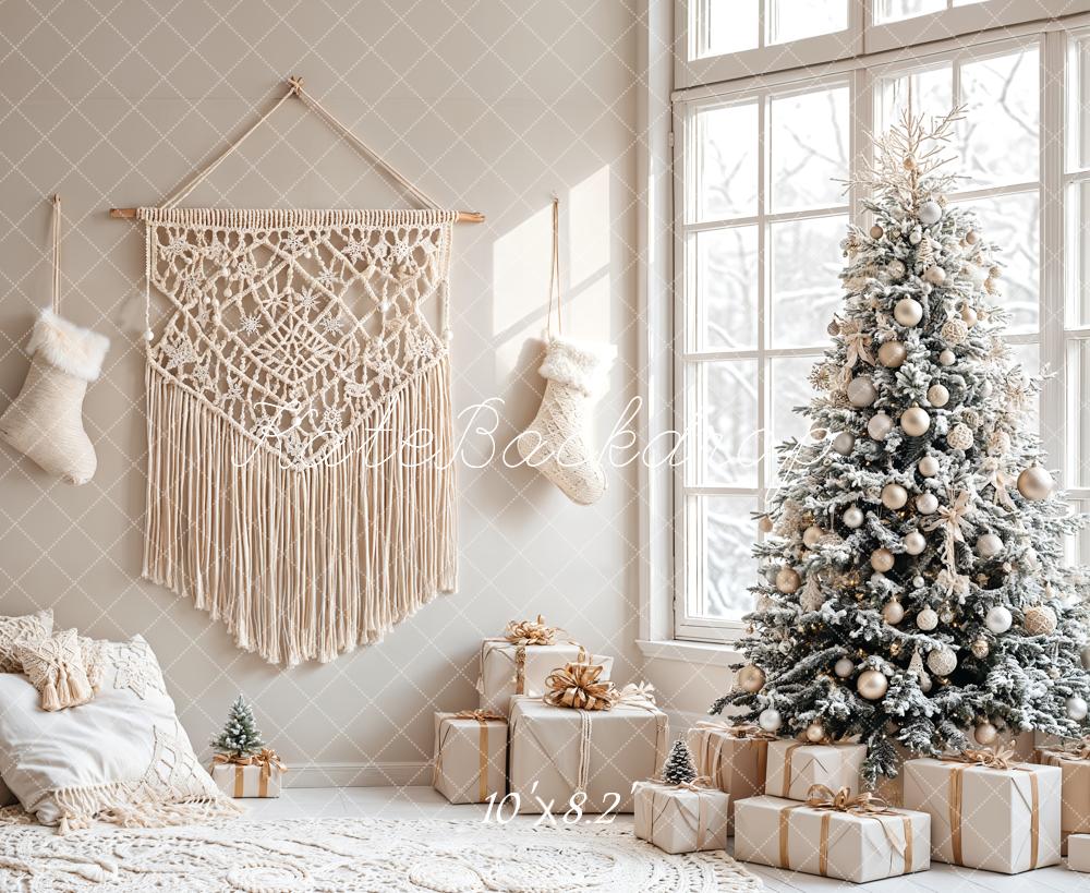 Kate Christmas Tree Boho Living Room Backdrop Designed by Emetselch -UK