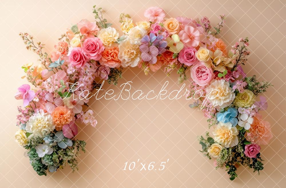 Kate Spring Flower Arch Pastel Backdrop Designed by Patty Robert -UK