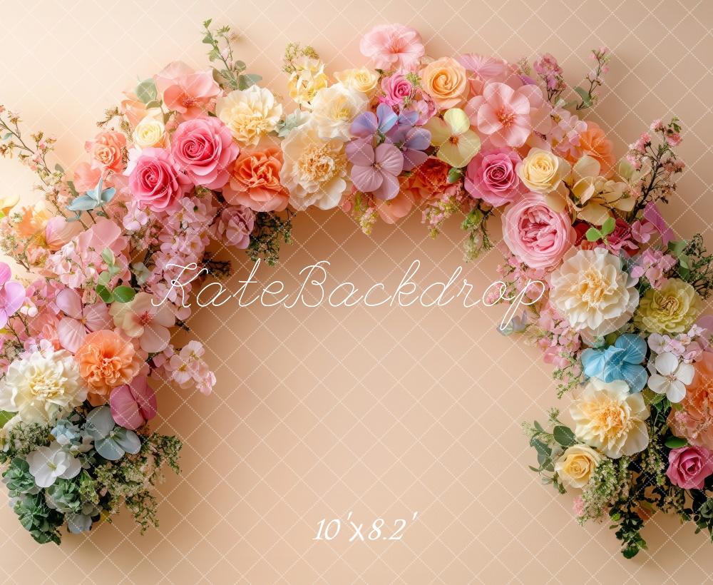 Kate Spring Flower Arch Pastel Backdrop Designed by Patty Robert -UK
