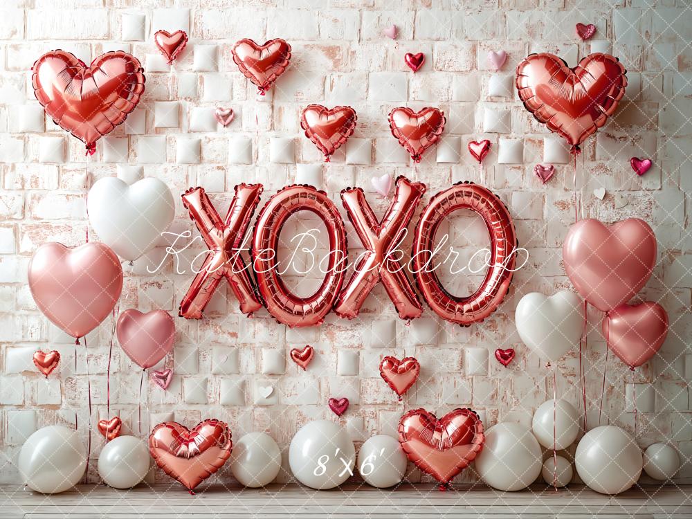 Lightning Deals Kate Valentine's Day Pink Heart Balloon Backdrop Designed by Emetselch -UK