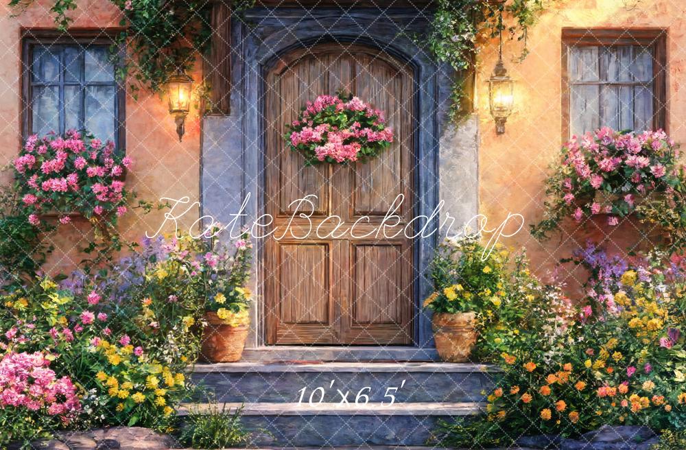 Kate Spring Doorway Flowers Backdrop Designed by Emetselch -UK