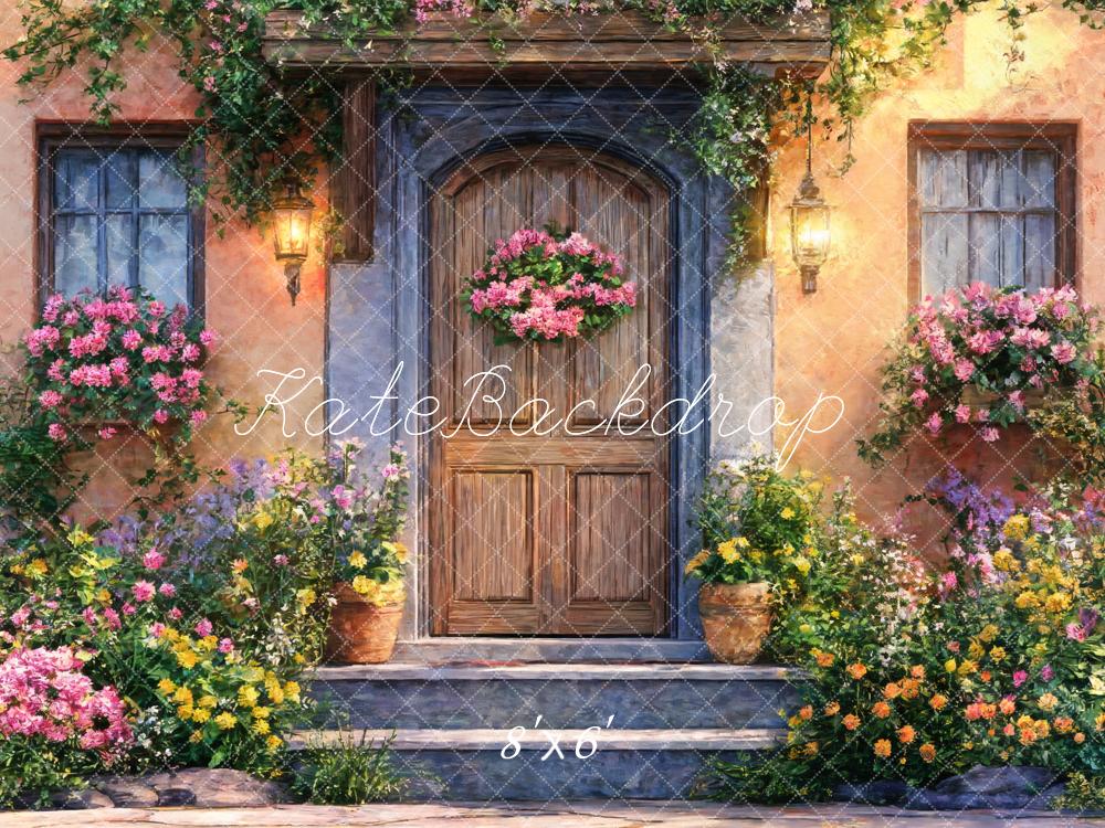 Kate Spring Doorway Flowers Backdrop Designed by Emetselch -UK
