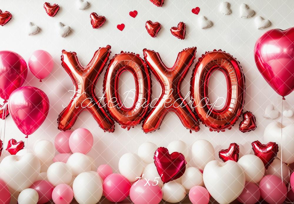 Kate Valentine's XOXO Balloons Backdrop Designed by Patty Robert -UK