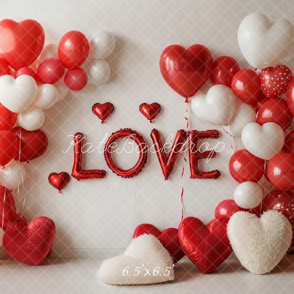 Lightning Deals Kate Valentine Heart Balloons Love Backdrop Designed by Emetselch -UK