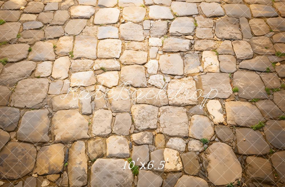 Kate Rustic Cobblestone Floor Backdrop Designed by Emetselch -UK