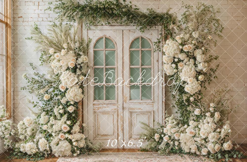 Lightning Deals Kate Spring Wedding Floral Door Backdrop Designed by Emetselch -UK