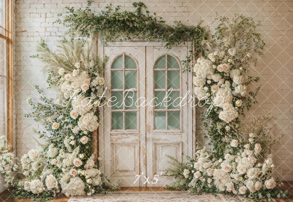 Lightning Deals Kate Spring Wedding Floral Door Backdrop Designed by Emetselch -UK