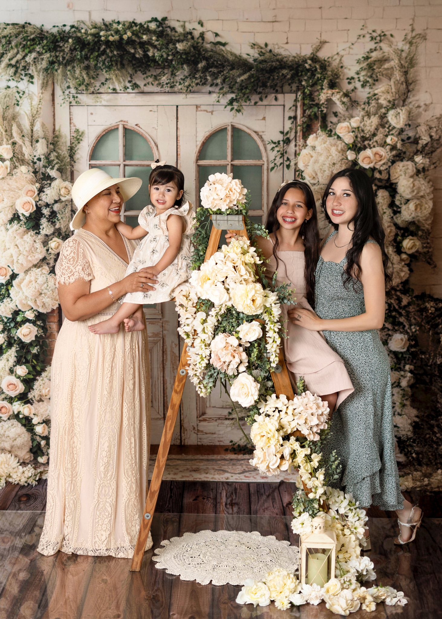 Kate Spring Wedding Floral Door Backdrop Designed by Emetselch -UK