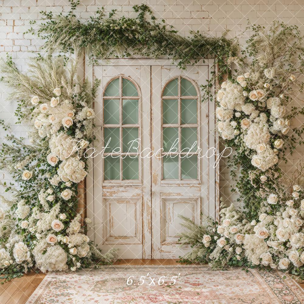 Lightning Deals Kate Spring Wedding Floral Door Backdrop Designed by Emetselch -UK