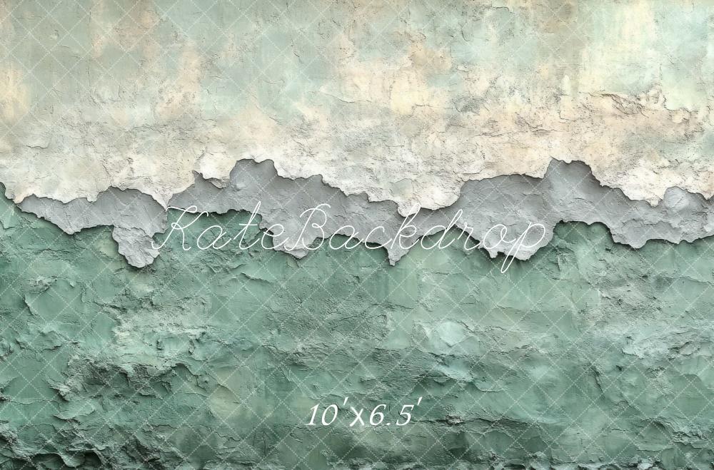 Kate Abstract Texture Vintage Green Wall Backdrop Designed by Mini MakeBelieve -UK