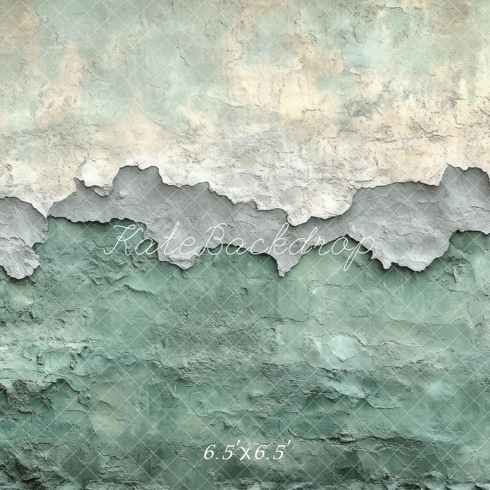 Kate Abstract Texture Vintage Green Wall Backdrop Designed by Mini MakeBelieve -UK