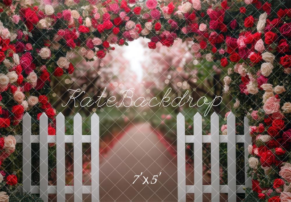 Kate Spring Flower Arch Garden Fence Backdrop Designed by Mini MakeBelieve -UK