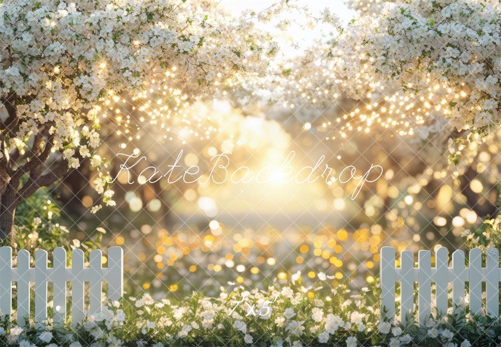 Kate Spring Floral Garden Sunlight Backdrop Designed by Mini MakeBelieve -UK