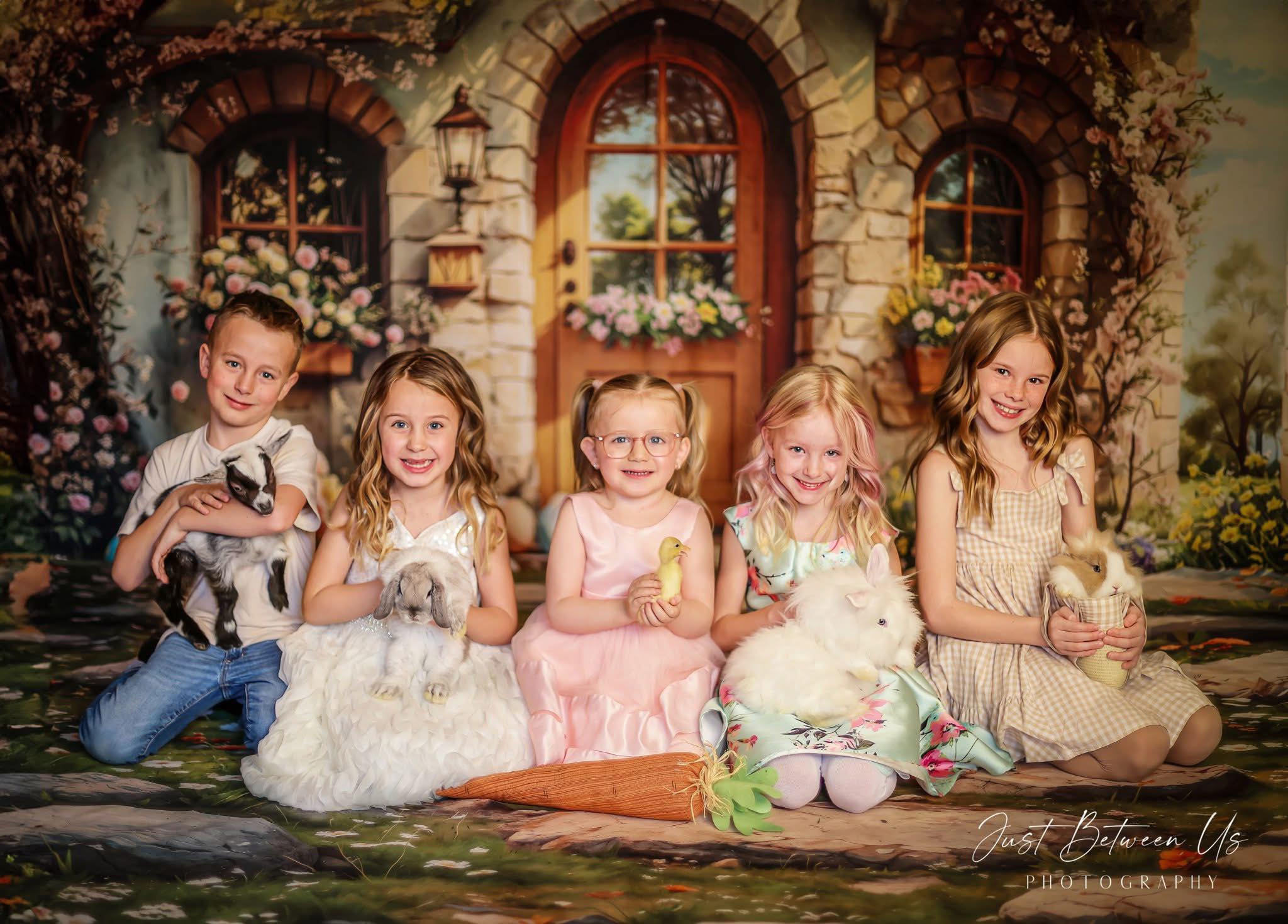 Kate Easter Cottage Floral Eggs Backdrop Designed by Emetselch -UK