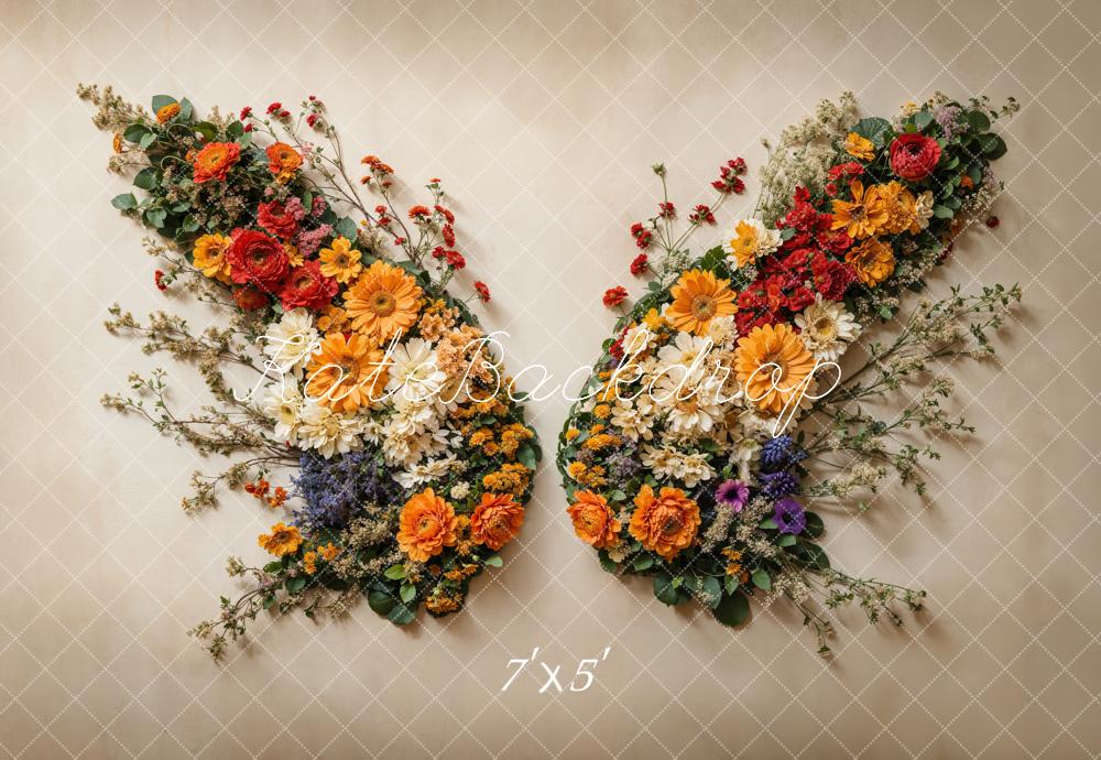 Kate Newborn Flower Butterfly Floor Wall Backdrop Designed by Chain Photography -UK
