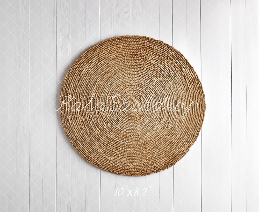Kate Newborn Natural Woven Circle Floor Backdrop Designed by Mini MakeBelieve -UK