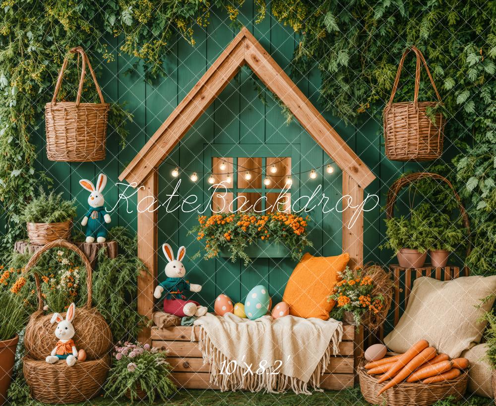 On Sale Kate Easter Bunny House Basket Blanket Backdrop Designed by Emetselch -UK