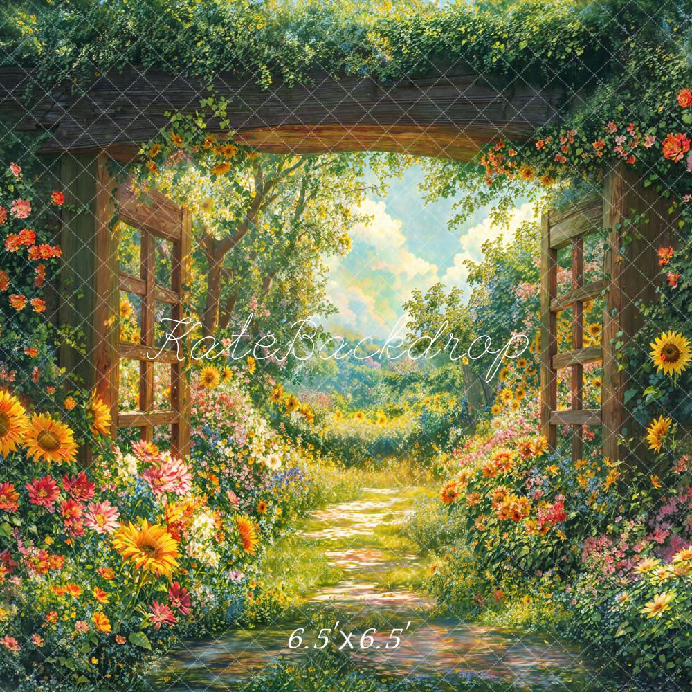 On Sale Kate Spring Garden Floral Arch Path Backdrop Designed by Emetselch -UK