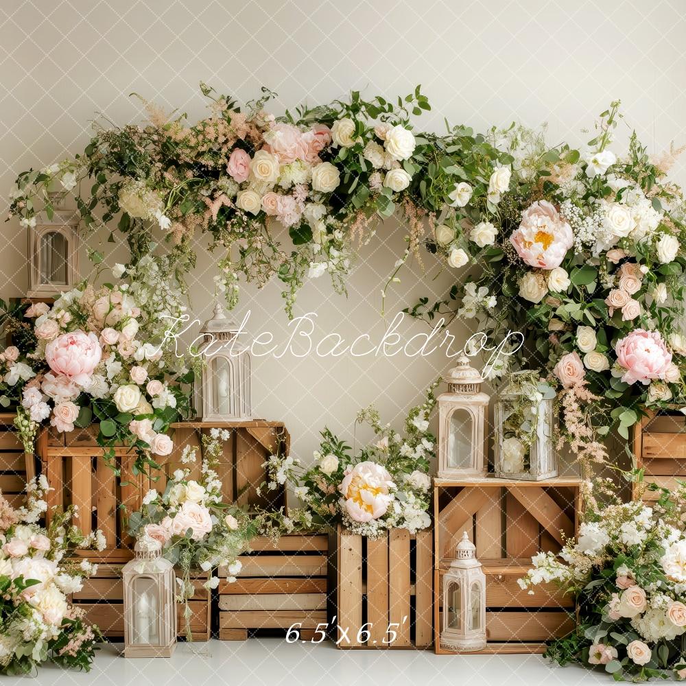 On Sale Kate Spring Floral Arch Lantern Backdrop Designed by Patty Robert -UK