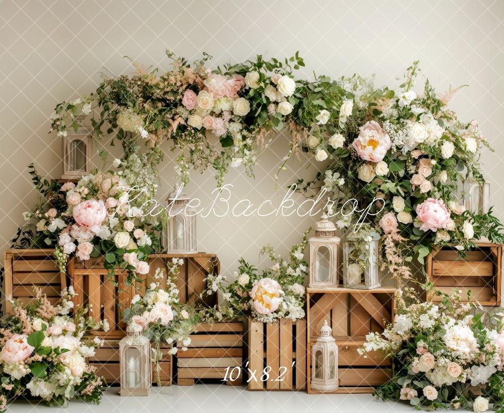 On Sale Kate Spring Floral Arch Lantern Backdrop Designed by Patty Robert -UK