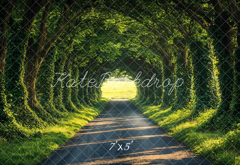 Lightning Deals Kate Spring Forest Tunnel Sunlit Path Backdrop Designed by Emetselch -UK