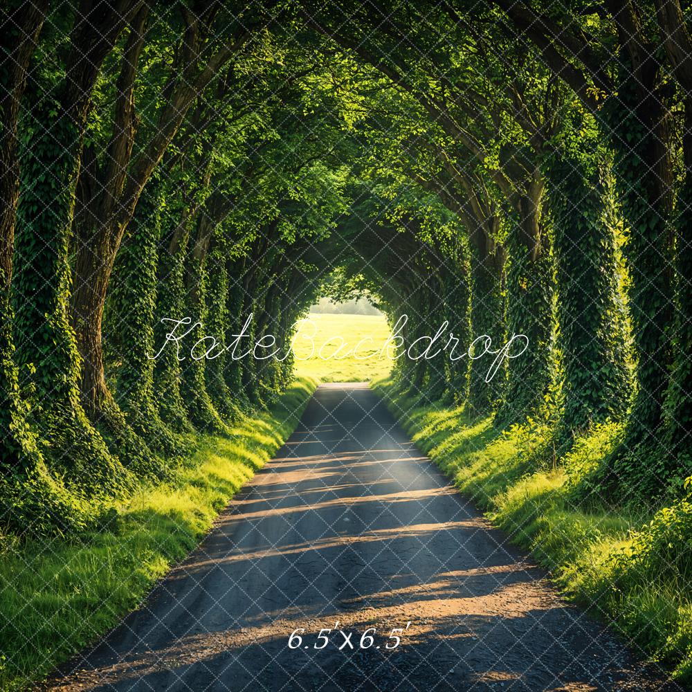 Lightning Deals Kate Spring Forest Tunnel Sunlit Path Backdrop Designed by Emetselch -UK