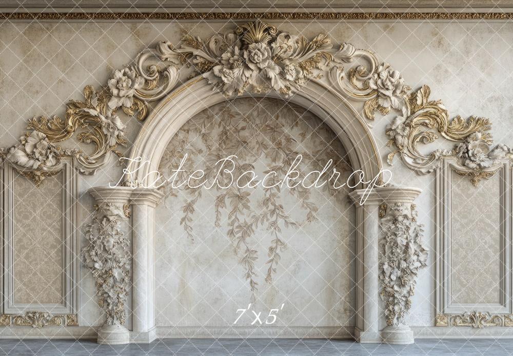 Kate Elegant Vintage Floral Arch Wall Backdrop Designed by Mini MakeBelieve -UK