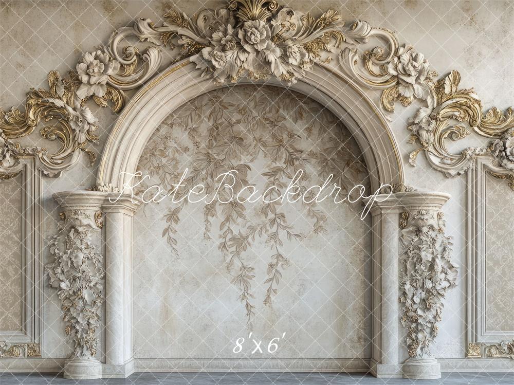 Kate Elegant Vintage Floral Arch Wall Backdrop Designed by Mini MakeBelieve -UK