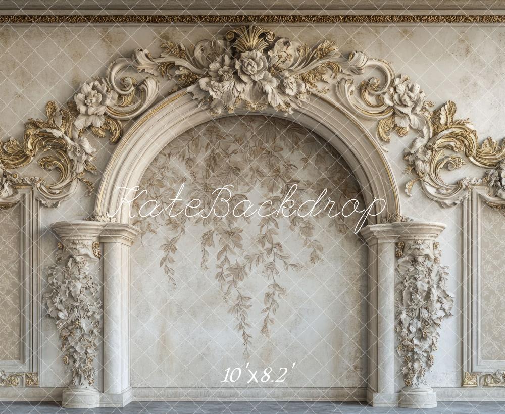 Kate Elegant Vintage Floral Arch Wall Backdrop Designed by Mini MakeBelieve -UK