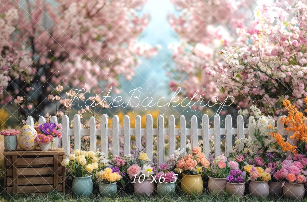 On Sale Kate Spring Floral Fence Backdrop Designed by Mini MakeBelieve -UK