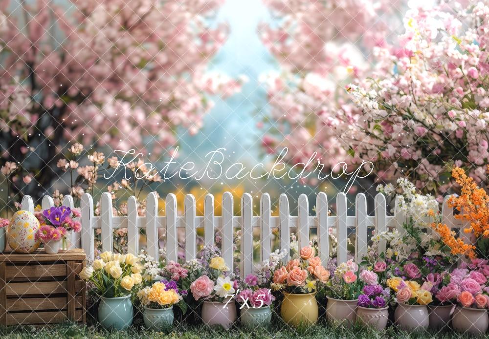 On Sale Kate Spring Floral Fence Backdrop Designed by Mini MakeBelieve -UK