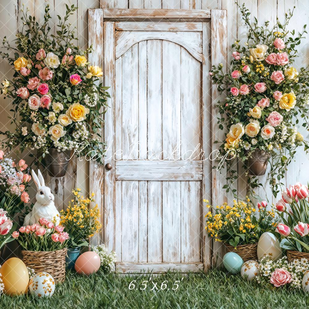 On Sale Kate Easter Bunny Flower Basket Door Backdrop Designed by Emetselch -UK