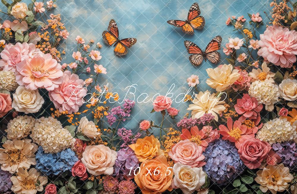 On Sale Kate Flower Butterfly Backdrop Designed by Emetselch -UK
