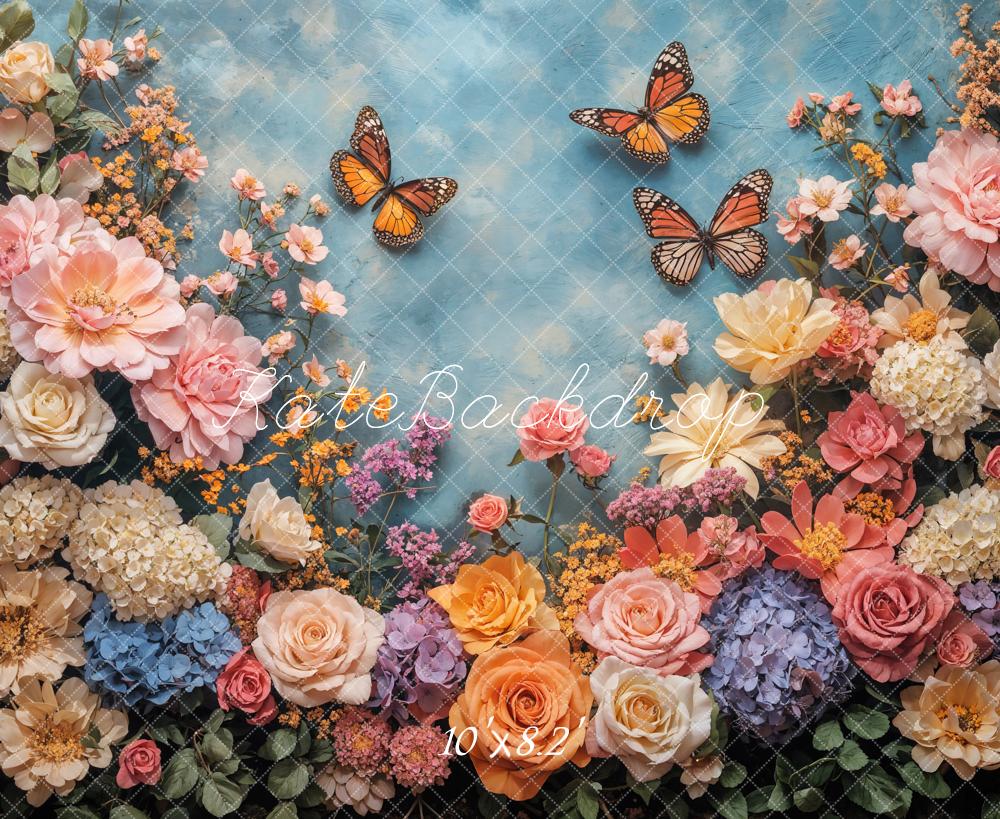 On Sale Kate Flower Butterfly Backdrop Designed by Emetselch -UK