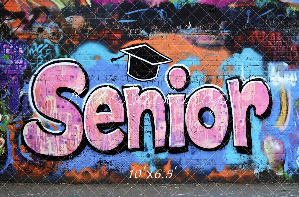 Kate Senior Graffiti Wall Graduation Backdrop Designed by Patty Robert -UK